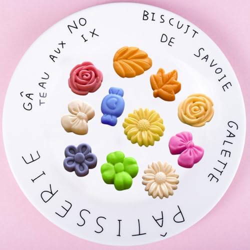 2PCS Flower Silicone Molds, 3D Daisy Rose Leaf Candy Chocolate Molds, Fondant Mold for Cake Cupcake Decorating, DIY Chocolate, Gummies, Jello, Desserts, Soap, Crafts