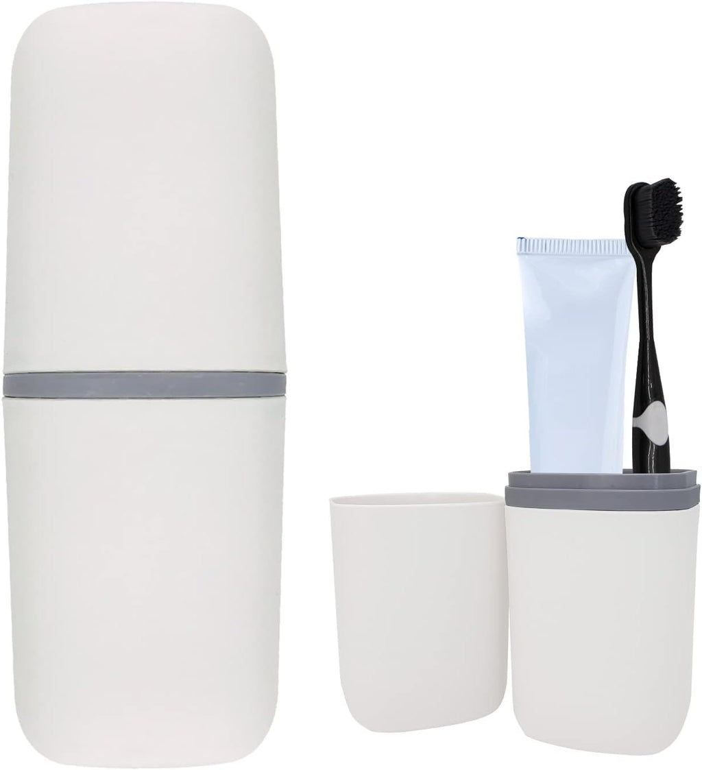 Toothbrush Travel Case, Travel Toothbrush Cup Holder Portable Toothbrush Travel Container Portable Toothpaste Storage Travel Toothbrush Holder for Camping Business School Trip Home