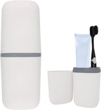 Toothbrush Travel Case, Travel Toothbrush Cup Holder Portable Toothbrush Travel Container Portable Toothpaste Storage Travel Toothbrush Holder for Camping Business School Trip Home