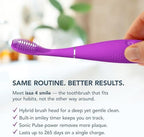 FOREO ISSA 4 Smile Electric Toothbrush – Compact & Travel-Friendly, 4-in-1 Hybrid Brush Head, Tough on Plaque, Long Battery Life (265 Days), 6-Month Brush Head Replacement