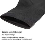 3 Packs Plus Size Compression Socks with Zipper, Knee High 15-20 mmHg for Women Men, Open Toe Support Socks for Veins