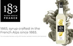 1883 Lemon Syrup for Drinks, Made in France, 1 Liter Glass Bottle