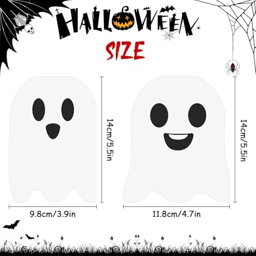 SULOLI 100 Pcs Ghost Napkins, Halloween Paper Napkins 2 Ply Disposable cocktail Napkins Tableware Decoration for Halloween Party Supplies