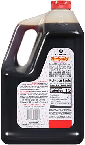 Kikkoman Marinade and Sauce, Teriyaki, 128 Ounce