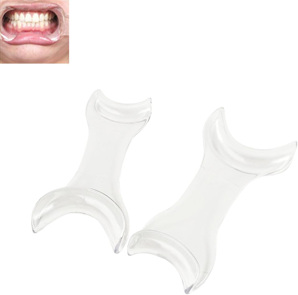 Dental Cheek Retractor Double Sided T-Shape Mouth Opener, 2Pcs/Pack Lip Retractors for Photography (2pcs)