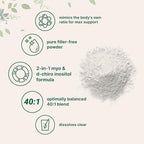 Micro Ingredients Myo-Inositol & D-Chiro Inositol Powder, 1lb (221 Servings) | 40:1 Ideal Ratio Inositol Supplement for Women | Supports Hormonal Balance & Ovarian Health | Non-GMO, Vegan, Filler-Free