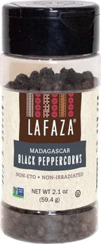 Lafaza Premium Madagascar Whole Black Peppercorns, 2.1oz