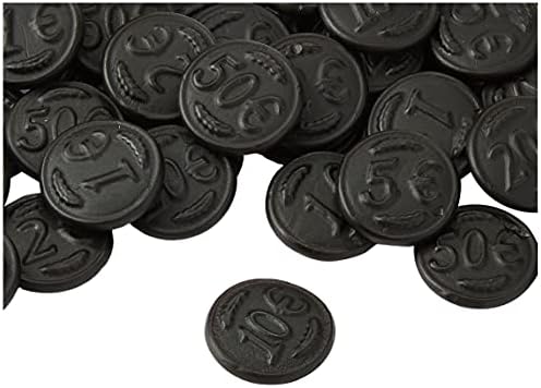 Licorice in KiloBag - K&H Munten Drop (Kraepelien & Holm Coin Licorice / Liquorice) (2.3-LB)
