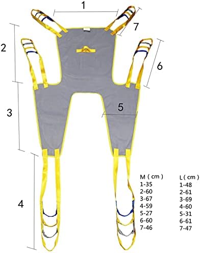 Transfer Sling Nursing Sling,Patient Lift Sling for Sitting, Toileting Sling Patient Lifter Patient Aid Multifunctioneel Safety for Seniors, Bedridden, Disabled, Obesity