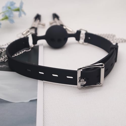 Nipple Rings with Chain Necklace Spike & Name Letter Choker Collar,Non Pierced Nipple Jewelry Body Chains for Men Women,Adjustable Fake Nipple Piercing
