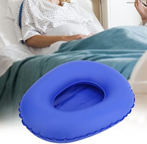 Elderly Bed Pan Good Air Permeability Bed Pan Soft PU Material for Elderly Bedridden for Paralyzed for Patients, External Diameter 12.6x9.8inch