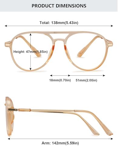 Trendy Reading Glasses Men Women Readers Anti Blue Light Blocking Computer Eyeglasses Large Frame