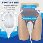 Catheter for Women, Urine Collection System, Reusable Portable Silicone Urinal with 2 Bags (1000ml & 2000ml), 1.2M Tube, and Adjustable Breathable Pants (Women)