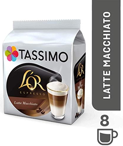 Tassimo Variety Selection - Cadbury Hot Chocolate/L'Or Latte Macchiato - 5 Packs (40 Servings)