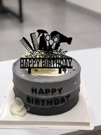Hairstylist Happy Birthday Cake Topper Barbershop Haircut Birthday Cake Topper Hairdresser Cosmetologist Salon Birthday Party Supplies