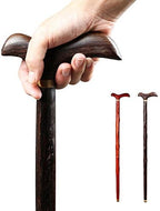 Wooden Cane Faucet Walking Stick Gentleman Cane Non-Slip Crutches Wood Walker Seniors Gift,A