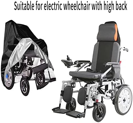 Wheelchair Cover,Electric Wheelchair Cover for Storage,Waterproof Mobility Scooter Cover, Outdoor Protector from Dust Dirt Snow Rain Sun Rays,Rolling Walker Cover