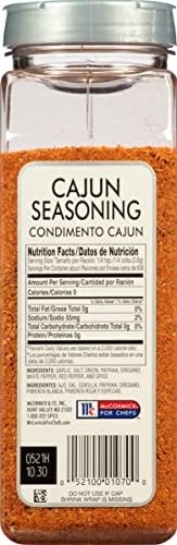 McCormick Culinary Cajun Seasoning, 18 oz - One 18 Ounce Container of Cajun Seasoning Mix, Made to Enhance Catfish, Crawfish, Jambalaya, Gumbo and More