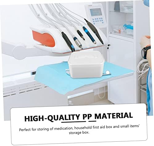 Healeved 1pc Kit Plastic Container Travel Medication Clear Container Medicine Storage Box Medicine Storage Tin Home Medicine Organizer Pp Storage Case Medicine Chest Household Box