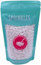 NCS Jumbo Heart Shaped Edible Sprinkles – White Cupcake, Cake & Cookie Decorations, 8 oz