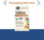 Garden of Life Organics Extra Strength Turmeric Inflammatory Response 60 Tablets-100mg Curcumin (95% Curcuminoids) Black Pepper, Probiotics, Organic Non-GMO Vegan Gluten Free Herbal Supplement