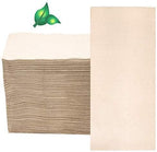 Compostable Biodegradable Unbleached Eco Napkins, 150 Kraft Recycled 15 x 16 Inch Disposable Dinner Napkin