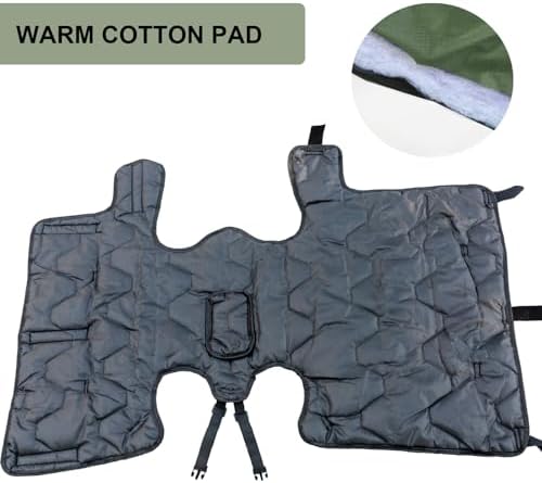 Calf Blanket Coat Green Calf Warm Clothes Winter Blankets for Keep Cow Goat Warmming Wider Belly Protection Windproof Large Size