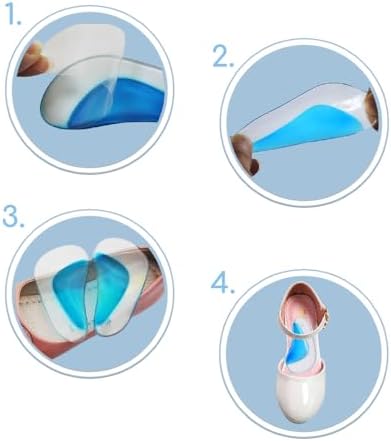 Kids Insoles for Children Shoes Flat Feet Care Orthopedic Insole Arch Support Silica Gel Pad Cushion Small - 3.3x1.7x0.1 in. Shoe Insoles for Kid 0~5 Years Shoe Inserts Insoles Shoe for Kids