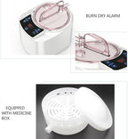 McbeAn SPA Therapy Sauna Steamer Pot, 2L Sauna Steam Generator, Intelligent Timing & Temperature Adjustment, Anti-Dry Burning, Anti-Leakage, for Body Detox Weight Loss