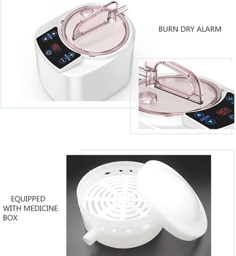 McbeAn SPA Therapy Sauna Steamer Pot, 2L Sauna Steam Generator, Intelligent Timing & Temperature Adjustment, Anti-Dry Burning, Anti-Leakage, for Body Detox Weight Loss