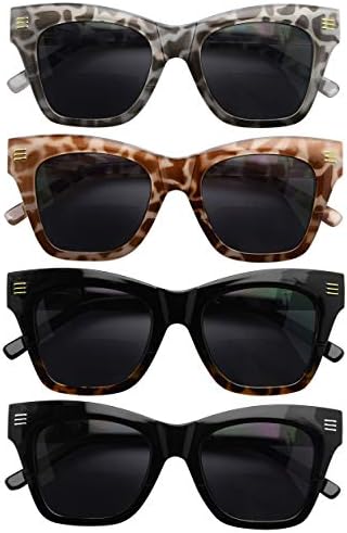 Eyekepper 4-Pack Bifocal Reading Glasses Women Large Frame Bifocal Readers