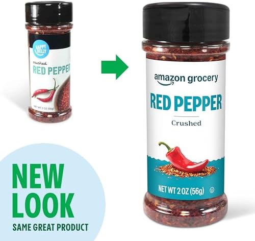 Amazon Grocery, Crushed Red Pepper, 2 Oz