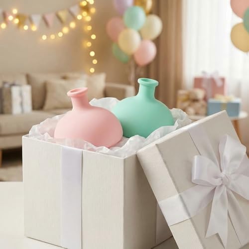 Chest Percussion Cup Baby - 2PCS - Baby Back Massage Cup,Silicone Burp Clapper for Newborn Milk Feeding