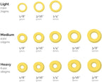 Orthodontic Elastics - 3/16 Heavy (6.4 mm) 50 individual bags of 100 elastics per bag - Amber Latex - Made in USA
