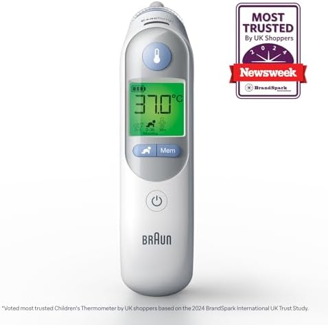 Braun Thermoscan 7 IRT6520 Thermometer + Bonus 40 ThermoScan Lens Filters