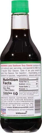 Kikkoman Soy Sauce - Traditionally Brewed, Reduced Sodium Content, Healthy and Authentic, Ideal for Stir-Fries and Marinades – 20 Fl Oz, Pack of 1