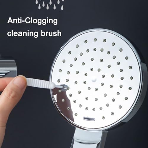 20 Pieces Shower Head Cleaning Brush for Small Hole, 2026 New Multifunctional Shower Head Cleaner Tool, Gap Hole Anti-Clogging Cleaning Brush for Showers Heads, Household Bathroom (White)