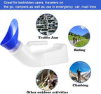 Urinals for Men Women Unisex Urinal Bottle Spill Proof Portable Pee Bottles Female Urinal Screw Cap Lid and Funnel for Car, Travel, Elderly & Incontinence 1 Pack 1200ML