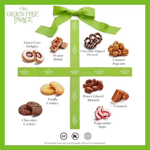 Gluten Free Palace Gift Basket Tower – Premium Gift Basket for Mother's Day – 6‑Tier Elegant Gluten Free Cookie Treat Tower for Families – Gourmet Kosher Gift Tower for Mom, Adults, Corporate, & Friends.