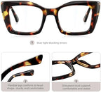 3 Pack Reading Glasses for Women Oprah Style Oversized Square Reading Glasses Blue Light Blocking Spring Hinge Readers