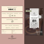 Callebaut No 811 Finest Belgian Dark Chocolate Callets Couverture 54.5% - 2.5Kg