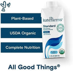 KATE FARMS Organic 1.0 Vanilla Nutrition Shake, 16g protein, 27 Vitamins and Minerals, Meal Replacement Shake 11 oz (12 Pack)