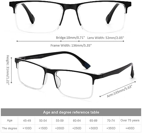 DOOViC Reading Glasses 4 Pack Blue Light Blocking TR90 Flexible Lightweight Computer Readers for Men Women