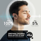 Ear Plugs for Sleeping Noise Cancelling, Reusable Silicone Ear Plugs for Noise Reduction, Soft Hearing Protection with 8 Ear Tips for Concerts, Work, Shooting, and Travel (Black)