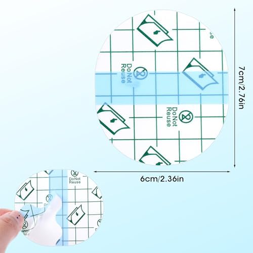 100Pcs Tattoo Aftercare Waterproof Bandage, Adhesive Transparent Stretch Film Dressing Cover Second Skin Tattoo Cover Up Tape, Protective Tattoo Wrap for Wound Dressing, Swimming, Shower 2.5 Inch