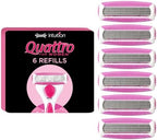 WILKINSON SWORD - Quattro For Women | Smooth Glide | Pack of 6 Razor Blade Refills