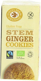 Doves Farm Fairtrade Gluten Free Stem Ginger Cookies (150g) - Pack of 6
