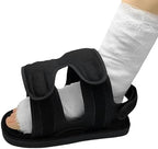 Post-Fracture Recovery Shoe for Broken Toes Ankle & Heel Adjustable Medical Walking Boot with Open-Toe Design Stable Support for Foot & Ankle Injuries Unisex Post-Op Plaster Cast Shoe