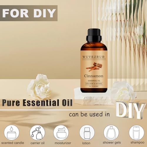 Cinnamon Essential Oils, 30ML Pure and Natural Essential Oil for Aromatherapy Diffuser - Cinnamon /1 Fl Oz