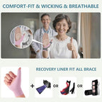 Carpal Tunnel Wrist Brace Support Mommy Thumb Stabilizer Wrist Compression Sleeve for Arthritis,CMC & Hand Pain Relief,De Quervain,Trigger Finger - Fingerless Gloves Men & Women - Left & Right